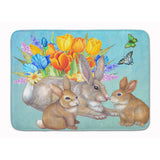 Caroline'S Treasures Bunny Family Easter Rabbit Floor Mat, 19 X 27, Multicolor