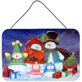 Caroline'S Treasures Pjc1080Ds812 Merry Christmas From Us All Snowman Wall Or Door Hanging Prints, 8 X 12, Multicolor