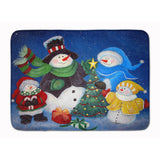 Caroline'S Treasures Family Gathering Snowman Floor Mat, 19 X 27, Multicolor