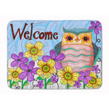 Caroline'S Treasures Welcome Owl Floor Mat, 19 X 27, Multicolor