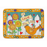 Caroline'S Treasures Let Love Grow Here Floor Mat, 19 X 27, Multicolor