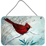 Caroline'S Treasures Pjc1110Ds812 Cardinal Winter Red Bird Wall Or Door Hanging Prints, 8 X 12, Multicolor