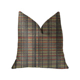 Plutus Grizzly Cay Gray Luxury Throw Pillow - Double Sided 18,, X 18,,