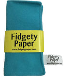 Turquoise Pocket-Sized Fidgety Paper