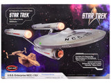 Skill 2 Model Kit U.S.S. Enterprise NCC1701 Spaceship Star Trek (1966) TV Series 1/1000 Scale Model by Polar Lights