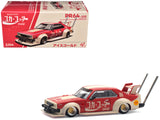 Skyline GTR V8 Drift Hakosuka RHD (Right Hand Drive) CocaCola (Japan) Red and Cream 1/64 Diecast Model Car by Pop Race