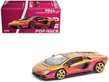 Lamborghini Countach LPI 8004 Blu Hal Metallic 1/64 Diecast Model Car by Pop Race
