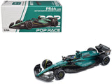 Aston Martin AMR23 #14 Fernando Alonso Formula One F1 World Championship (2023) 1/64 Diecast Model Car by Pop Race