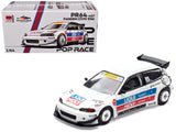 Pandem Civic EG6 RHD (Right Hand Drive) White with Stripes and Graphics VDX Tokyo Auto Salon Hong Kong 2025 Special Edition 