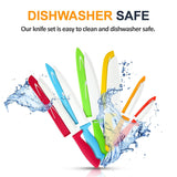 Chef's Choice Colorful Professional 12 Piece Knife Set By Cooler Kitchen