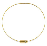 PT080G B.Tiff Gold Pavé Rouleau Pendant