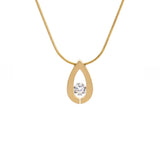 PT106G B.Tiff Gold Drop Pendant Necklace