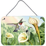 Caroline'S Treasures Ptw2058Ds812 Lily And The Hummingbirds Wall Or Door Hanging Prints, 8 X 12, Multicolor