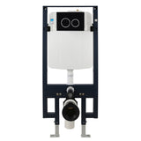 EAGO PWG380-BM Black Matte Dual Flush Wall Mounted Toilet Tank Carrier for WD101, WD332, WD333