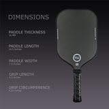 Titan Pro Control | 16MM | T700 Titan Carbon Friction Surface | Textured Surface | Black