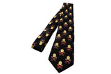 Papal Tiara and Keys Necktie Black