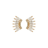 Petite Crystal Madeline Earrings Gold