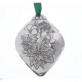 Poinsettia Bulb Ornament