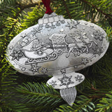 Portraits of Christmas- A Visit From Santa Ornament