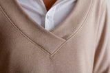 Power Vee 'Sweater' Sweatshirt - Camel