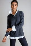 Power Vee 'Sweater' Sweatshirt - Camel