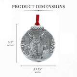 Holiday Highland Cow Ornament