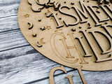 3D I Smell Children Hocus Pocus Door Hanger Unfinished Kit