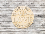 Hello LOVE Hearts and Twigs