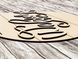 Fancy Welcome Door Hanger Unfinished Kit