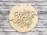 Happy Valentine's Day Big Door Hanger Unfinished Kit