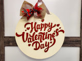 Happy Valentine's Day Big Door Hanger Unfinished Kit