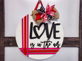 LOVE is in the air Stripes Door Hanger Unfinished Kit