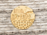 Welcome Spring Umbrella Door Hanger Unfinished Kit