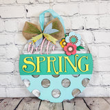 Hello Spring Polka Dots Door Hanger