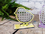 Rattan Easter Standing Chick Bunny Egg