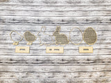 Rattan Easter Standing Chick Bunny Egg