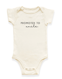 Promoted to Uncle Organic Baby Bodysuit