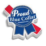 Proud Blue Collar 5 Inch Decal