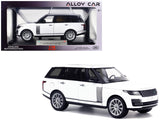 Land Rover Range Rover 50th Anniversary White Metallic with Sunroof 1/18 Diecast Model Car by Heimanba
