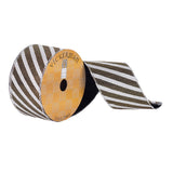 Vickerman 2.5x10Yd White/Black Stripe Rivet Pattn Q180488