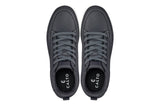 CALTO - Q273 - 2 Inches Taller (Cement Grey) -Elevated Leatherette Micro-Perforated Sneakers