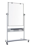 Magnetic Double-Sided Dry-Erase Mobile Revolving Easel 36 X 48, Grey