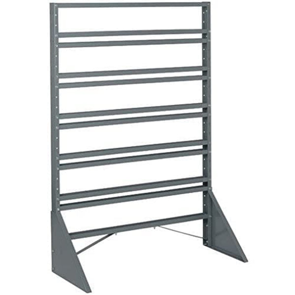 Rail Rack, Single Sided, 36L X 15W X 53H, 600 Lbs Load Capacity, Inclu ...