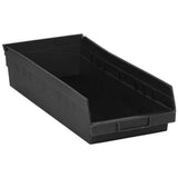 Economy Shelf Bin, Nesting, Conductive, 17-7/8W X 8-3/8D X 4H, (7) Divider Slots, Rear Hanglock, Molded-In Label Holder, Polypro