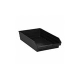 Economy Shelf Bin, Nesting, 17-7/8W X 11-1/8D X 4H, (7) Divider Slots, Rear Hanglock, Molded-In Label Holder, Recycled Polypropy