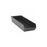 Economy Shelf Bin, Nesting, Conductive, 23-5/8W X 8-3/8D X 4H, (7) Divider Slots, Rear Hanglock, Molded-In Label Holder, Polypro