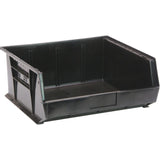 Bin, Stacking Or Hanging, 11W X 10-7/8D X 5H, Front/Back/Side Grips, Anti-Slide Lock, (3) Divider Slots, Rear Hanger, Molded-In