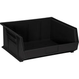Bin, Stacking Or Hanging, 16-1/2W X 14-3/4D X 7H, Front/Back/Side Grips, Anti-Slide Lock, (3) Divider Slots, Rear Hanger, Molded