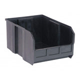 Bin, Stacking Or Hanging, 11W X 16D X 8H, Front/Back/Side Grips, Anti-Slide Lock, (3) Divider Slots, Rear Hanger, Molded-In Labe