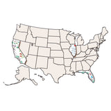 USA Map Collage Board